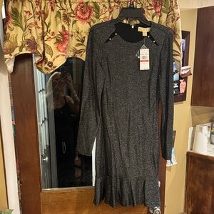 Michael Kors Black Long Sleeve Dress